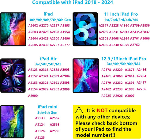 iPencil for iPad, LED Power Display, Pencil with Palm Rejection & Tilt Sensitivity, Stylus Pen for iPad 6/7/8/9/10,
