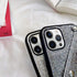 Omorro Glitter Diamond Sequins Wallet Case with Shiny Crossbody Chain for iPhone 12 Pro Max
