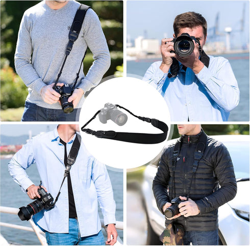 DSLR Camera Neck Strap, Soft Neoprene Shoulder Belt for Canon EOS R5, R6, 5D Mark IV, 6D Mark II, SL3, SL2, T8i, T7,