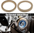 uxcell 4 Pcs Universal 6.5 Inch Speaker Subwoofer Mounting Spacer Rings, Solid Wood Beige