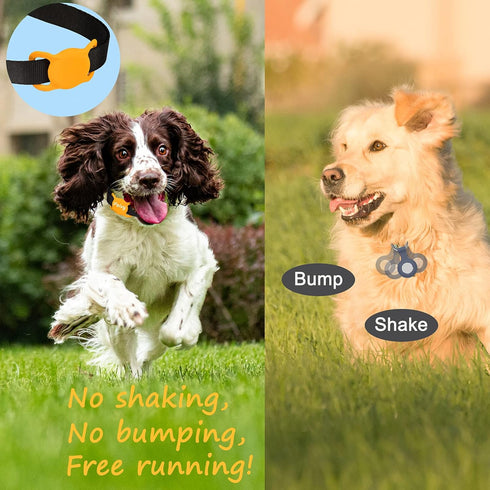 Protective Airtag Case for Dog Collar, Waterproof Holder Compatible with Apple AirTag, Lightweight Soft Anti Scratch