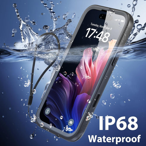 SPORTLINK 17 360 17 6.3 inch for iPhone Waterproof Phone Case - Built in Screen Protector/Shockproof/Military Rugged