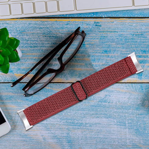 Elastic Band for Fitbit Charge 6/Charge 5, Adjustable Sport Loop Replacement Strap for Women and Men