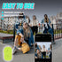 Tiktok Trending Bluetooth Smart Scrolling Ring - Kindle App Remote Page Turner with Cell Phone Stands, Lake Green