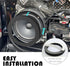 4PCS 6.5 Speaker Rings, Self Adhesive Foam for Enhancing Stereo Sound, High Resilience Speaker Baffles