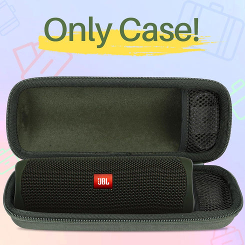Hard Case Compatible with JBL Flip 6 Flip 5 Flip 4 Waterproof Portable Bluetooth Wireless Speaker (Green Case)