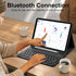 KVAGO iPad 10th Generation Case with Bluetooth Keyboard, Detachable Wireless Keyboard, Auto Wake/Sleep
