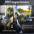 360 Dealswin Car Fan for Backseat kids, Dual Head USB Car Seat Fans, Rotatable Strong Wind Rear Headrest CarFan
