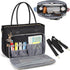 RAINSMORE 15.6 inch Teacher Tote Bag for Women, Laptop Work Bag with Insulated Pocket, Black