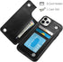 HianDier iPhone 11 Pro Case with Card Holder, Magnetic Closure Shockproof Cover for Women Men (Black)