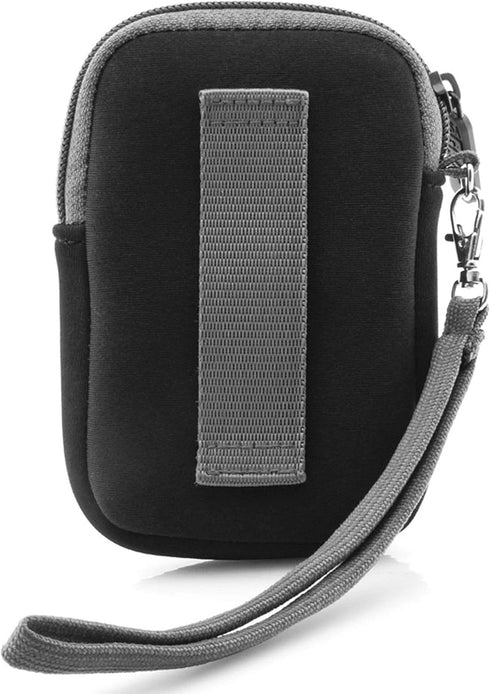 USA Gear Point and Shoot Camera Case, Black, Compatible with Nikon Coolpix A10, S4300, S6900, W300, Neoprene Sleeve