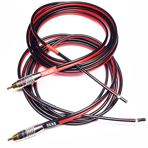 CESS-064-6f Speaker Cables to RCA Plugs Adapter, 2-Channel (6 FEET)