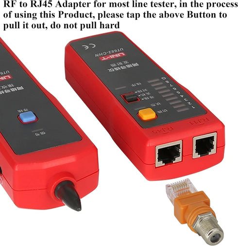 F to RJ45 Coaxial to Ethernet Adapter, 4-Pack Suitable for Most Line Testers and Testing Equipment