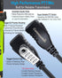 commountain CLS1410 Earpiece with PTT/Mic for Motorola Walkie Talkies, G Shape Headset, 2 Pin