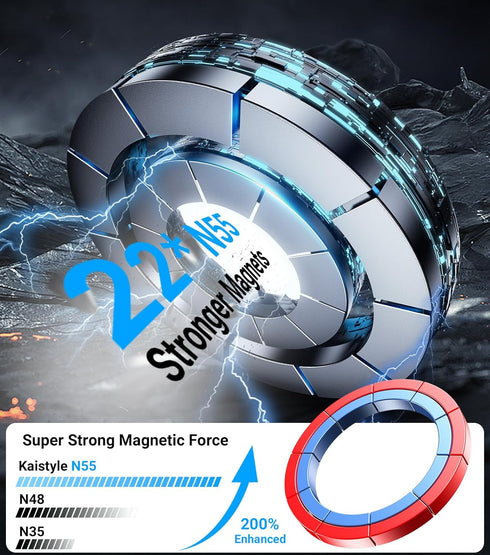 Kaistyle Mount22X N55 Magnets360 17 16 15 14 13 for Magsafe Car Adjustable Cell Phone Holders for Your Car Phone