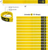 Quick-Straps by Wrap-It Storage - 12" (12 Pack) Yellow Extension Cord Holder for RV and Boat