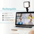 Foto&Tech Dimmable 2100mAH LED Laptop Lighting Kit, Rechargeable Light Panel with Diffuser and Strong Suction Cup