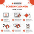 WHOOSH! Screen Shine Duo - Screen Cleaner Spray for iPad, Monitor, Laptop, MacBook - 3.4 oz & 0.3 oz Bottles