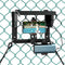 Racokky Phone Fence Mount with Shade and Power Bank Holder, Mounting Kit Compatible