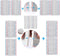 breadboard Set Prototype Board - 6 PCS Solderless 400 Pin Board Kit for Raspberry Pi and Arduino Projects