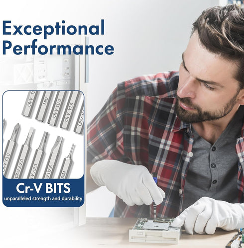 XOOL 82 in 1 Magnetic Precision Screwdriver Set, Flexible Shaft & Extension Rod, Compatible with PC, Laptop, iPhone,