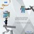 1/4" Mini Magic Arm with Double Ballhead Screw Adapters& Metal Articulating Arm, Universal Bracket Monitor Mount