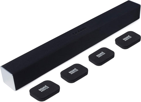 (4Pack) 3.5'' 2.5'' 0.65'' Sound Addicted Isolation Pads for Soundbar - Anti Vibrations Foam Pads Feet x x Suitable