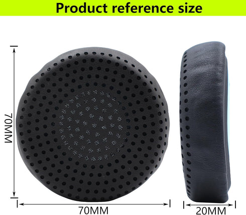 Skullcandy Grind Wireless Earphones Replacement Ear Pads - Black Porous Leather-Faced Repair Accessories