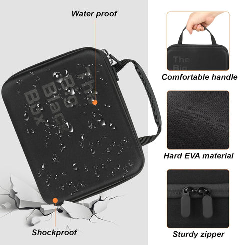 Waterproof Battery Organizer Storage Case with Tester BT-168, Holds 60+ AA AAA C D 9V Batteries (Batteries Not Included)