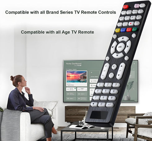 VEPRAG 3D Universal TV Remote Replacement Compatible for Most Brands LED LCD HDTV Smart TV Remote Control