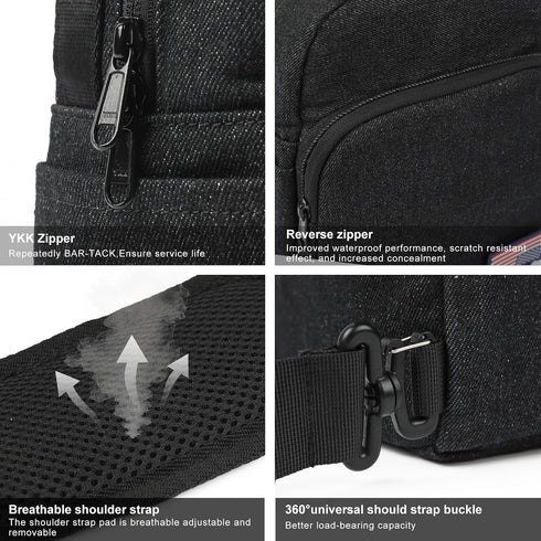 Besnfoto Camera Bag Crossbody Small Cute Camera Bag Purse Waterproof Travel Shoulder Case Sling Designer for Mirrorless