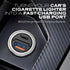 STATIK Dual Car Phone Charger for Cigarette Lighter Plug, 12v - 24 V Fast Charging, USB C & USB A Power Adapter for