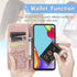 Wallet Case for Galaxy A52 4G/5G, PU Leather Flip Cover with Wrist Strap, Cash Credit Card Slots, Emboss Butterfly
