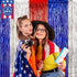 LOLStar 4th of July Decorations, 3 Pack Red White Blue Tinsel Foil Fringe Curtains, Photo Booth Prop Streamer Backdrop