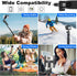ikaufen 71" Spike,5-Speed Upgrade iPhone Tripod with Ground Adjustable Fill Light,Extendable Tripod for Phone Selfie
