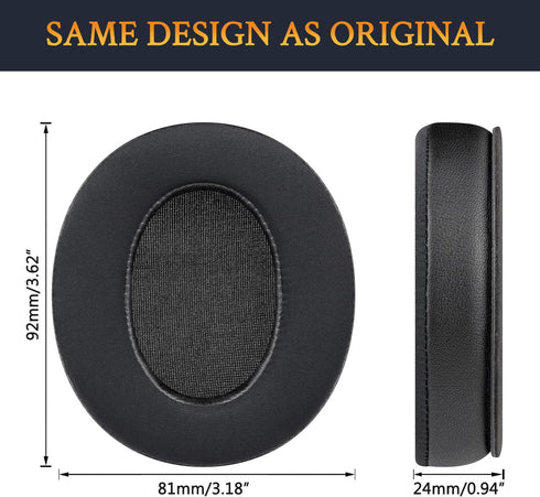 SOULWIT Cooling Gel Earpads Replacement for KRK KNS6400/KNS6402/KNS8400/KNS8402 Headphones, Black Ear Pads Cushions