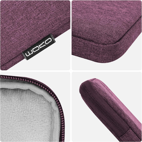 MoKo 7-8 Inch Tablet Sleeve Bag, Polyester Pouch Cover Case for iPad Mini (A17 Pro) 8.3" 2024, iPad Mini 6/5/4/3/2/1,