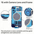 LNONLS 15 15 Back Glass Replacement for iPhone Rear Back Cover Glass Waterproof and Camera Lens+Professional Repair