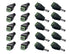 10 Male and 10 Female 12v DC Power Jack Adapter Connector for Led Strip CCTV Camera