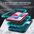 Military Grade 3 in 1 Heavy Duty Shockproof Case for iPhone 13 Mini, Drop Proof/Dust Proof with 2Pcs Tempered Glass