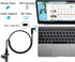 90 Degree USB 3.1 Type C Panel Mount Cable Gen 2 (1M/3ft) - Up&Down Angle, Supports Charging, Data, Audio, Video for