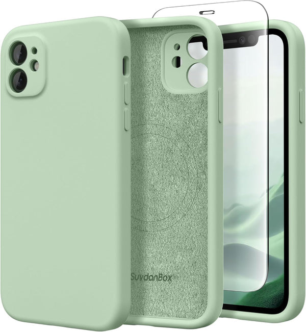 for iPhone 11 Phone Case, Compatible with MagSafe, Full Camera Protection, Slim Shockproof Case - Light Cyan
