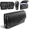 Leather Dual Phone Holster with Belt Loop for 2 Phones, Horizontal Two Phone Belt Holder for Men, Black for