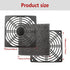 Adyoney 4 120mm Pcs Black Square Plastic Cooling Fan Filter Cover, Dust Screen for Filter Fan Chassis, for PC Computer
