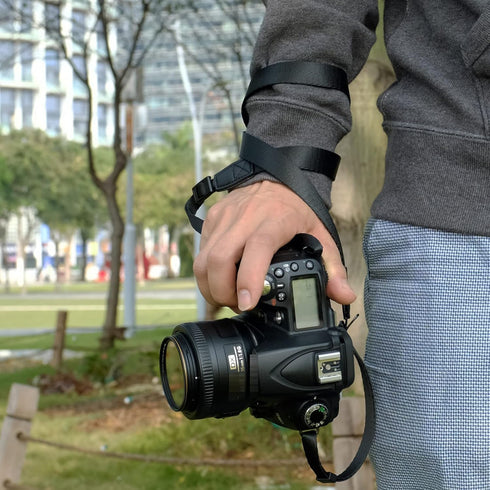 Film Camera Strap, Quick Release Slim Camera Strap for Mirrorless, SLR, Medium DSLR Camera (Black)