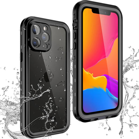 Waterproof Case for iPhone 13 Pro Max 6.7", Full Body Shockproof Dustproof Cover with Built-in Screen Protector