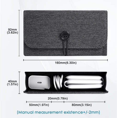 Travel Case for UCOMX 3 in 1 Wireless Charger, Foldable Magnetic Charging Station Storage Holder Bag (Case Only)