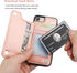 Vaburs Wallet Case for iPhone SE(2022)/SE(2020)/8/7, Card Holder, Embossed Mandala Pattern, Rose Gold
