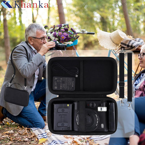 khanka Hard Travel Case for Fujifilm Instax Mini 99 Instant Film Camera, Case Only (Black)