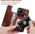 OT ONETOP iPhone 11 Pro Wallet Case, PU Leather Kickstand with Card Holder, Shockproof Cover (Brown)